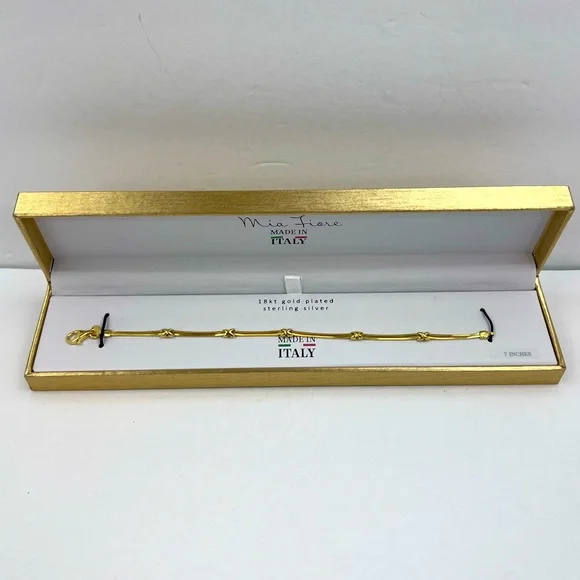 18kt Gold Plated Sterling Mia Fiore Sterling Silver Bracelet Mia